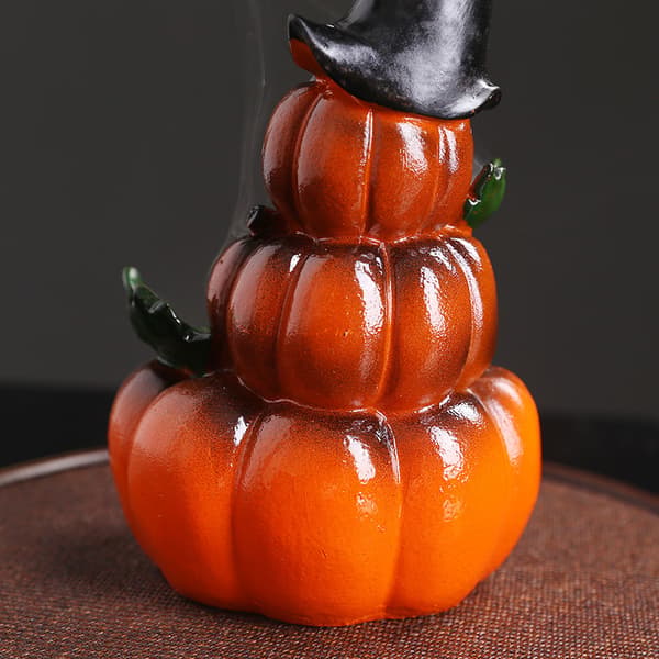 Ny kreativ pumpa backflow rökelsebrännare Halloween vattenfall