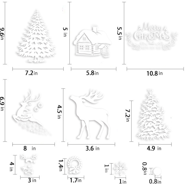 Jul fönsterdekaler Jul fönsterdekaler Snö fönster