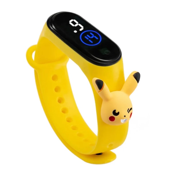 Elektronisk klocka, LED-docka armbandsklocka, modetecknad, plast