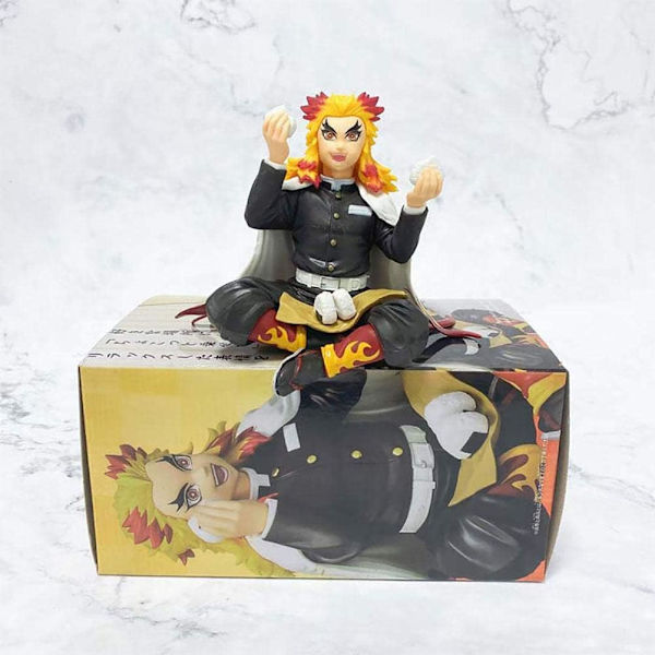 Demon Slayer Actionfigur, Rengoku Animefigur, 12cm Anime Cha