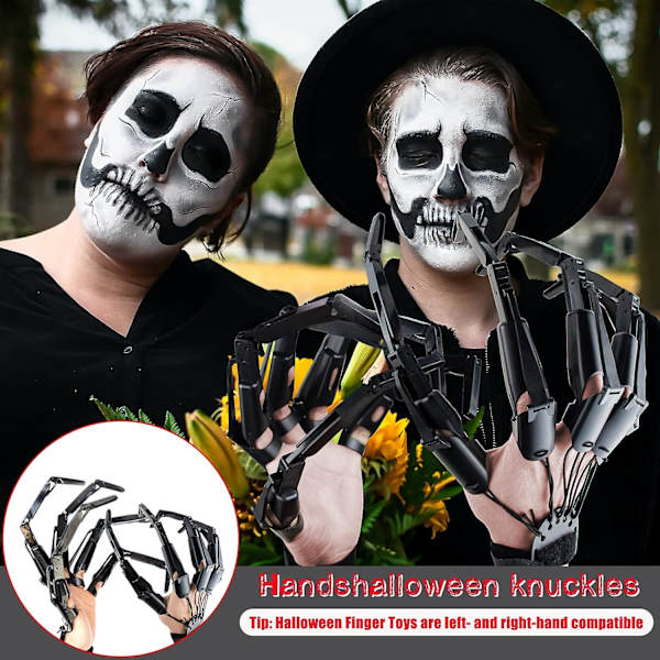 Ledade fingerförlängare, Halloween ledade finger, Flexi