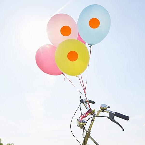 1\" Pyöreät luonnonpaperiset liimatarrat oransseilla värikoodeilla