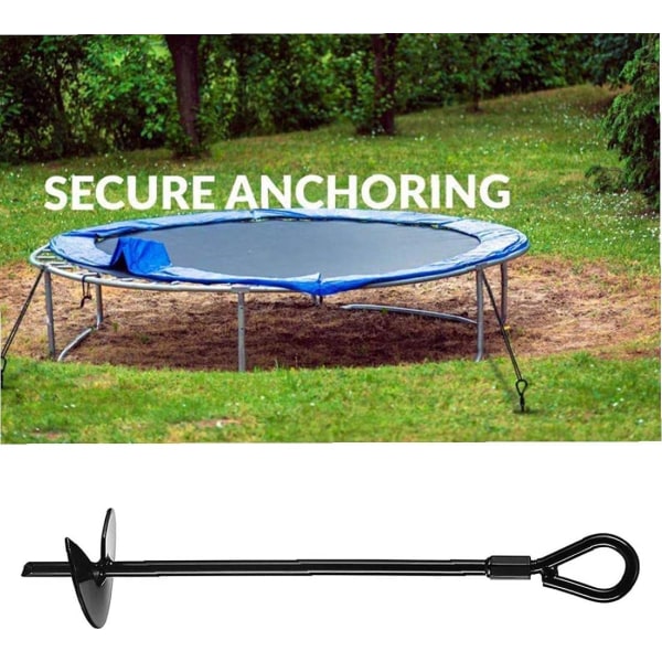38 cm teltplugg med sammenleggbar ring, sett med 4