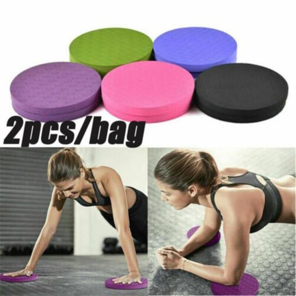 2 stk. Yoga Fitness Pads Skum Pads Sports EVA Pilates Skridsikre Runde Pads