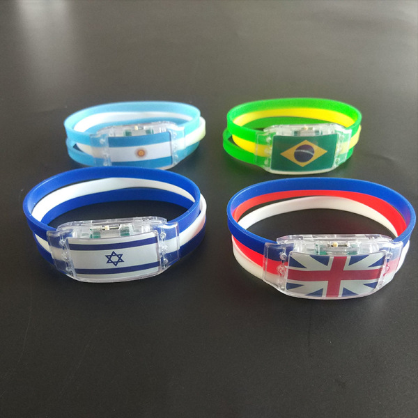 3 stk LED-flag armbånd for fotballfans (Portugal)