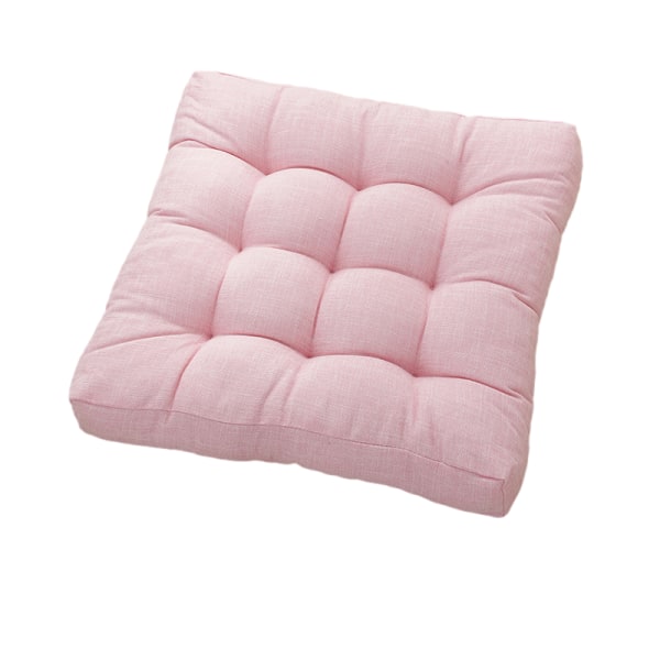 Tjock bomullslinne fyrkantig tatamimatta (45*45cm) Pink