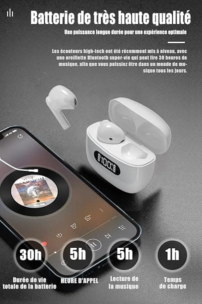 Trådløse Bluetooth-hodetelefoner, The Wireless Earphone IPX7