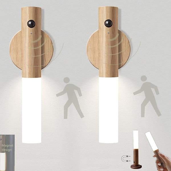 Set med 2 LED-trappelys med bevegelsessensor og batteridrift