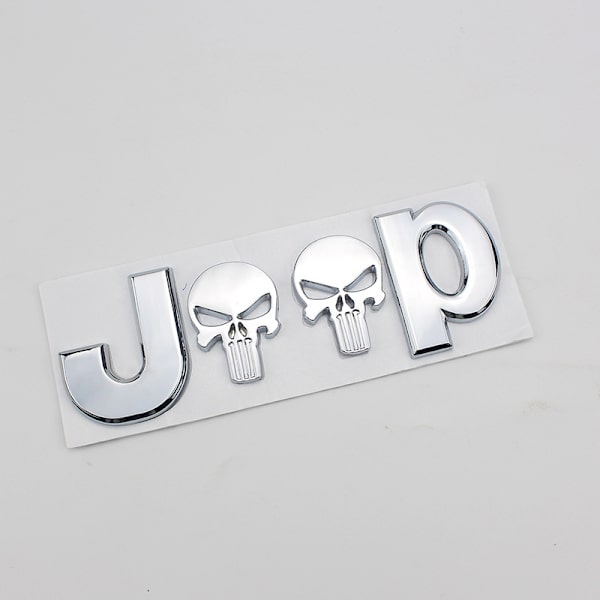 Jeep-auton logon auton tarra Punisher-auton tarra (hopea)