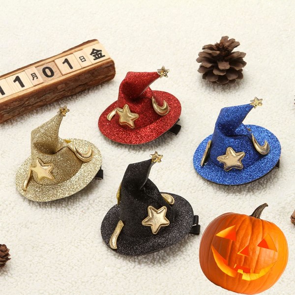 Halloween-hiuskoristeet, hiuspidikkeet, noidanhatut, ainutlaatuiset hiukset