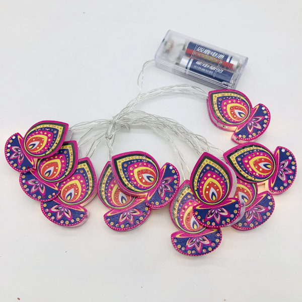 LED-månpalatslykta Gurban Festival Lantern String Color Pri