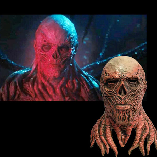 Stranger Things 4 Stranger Things Vecna ​​latexmaske hodeplagg Ha
