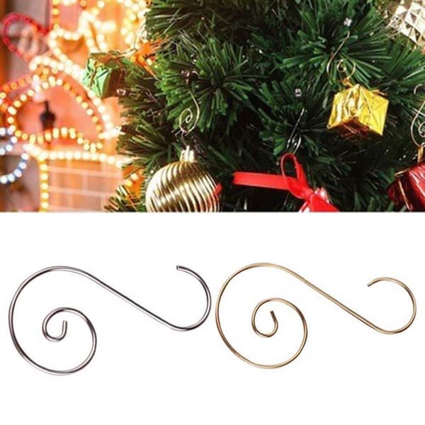 20 x Stål Julepynt Ornament Kroker S-Form Ball Bauble Chri