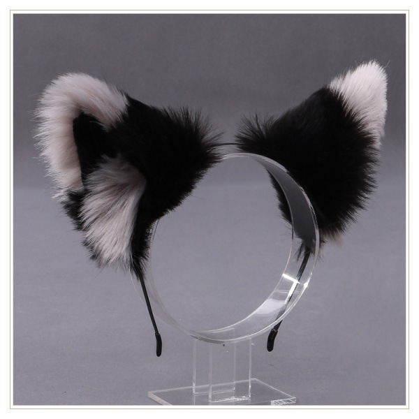 Furry Animal Cat Ears Headband Cat Headpiece Halloween Cosplay P