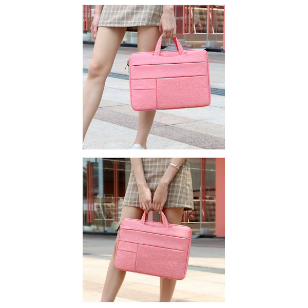 Business-kannettavan tietokoneen laukku miehille ja naisille 14-15,6 tuumaa Pink 14.1-15.4 inch