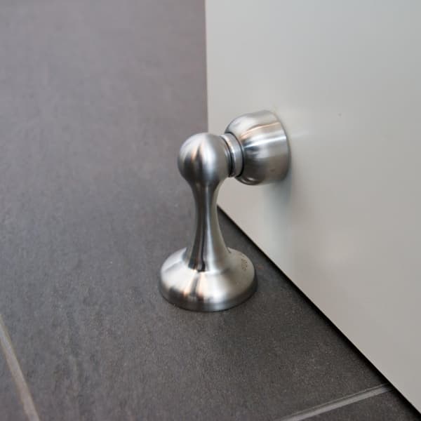 Magnetisk dørstopper i rustfrit stål look - Dørstopper wit