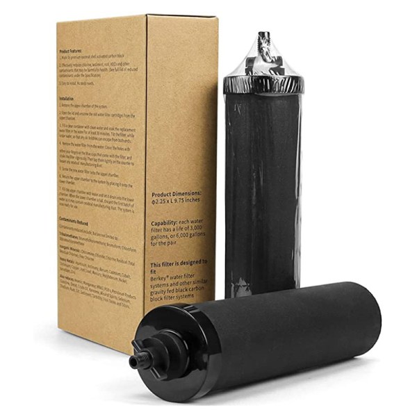 Vannfilter, erstatning for BB9-2 Black Purification Elements
