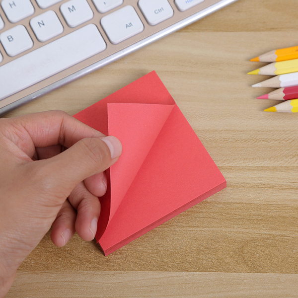 (10 Pakke) Sticky Notes 3x3 Tommer, Selvklistrende Blokke i Lyse Farger