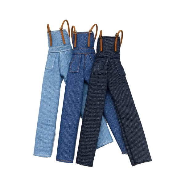 3-pack dockklänning denim ryggsäck byxor tröja set