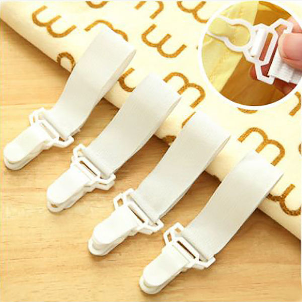 4PCS Lakan klipp påslakan nylon lakan spänne