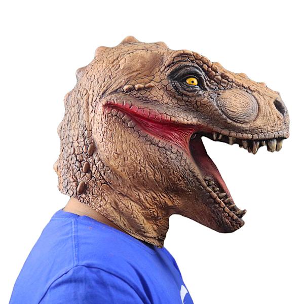 Halloween Kostume Maske Fest Latex Dyr T-rex Dinosaur Maske Annonce