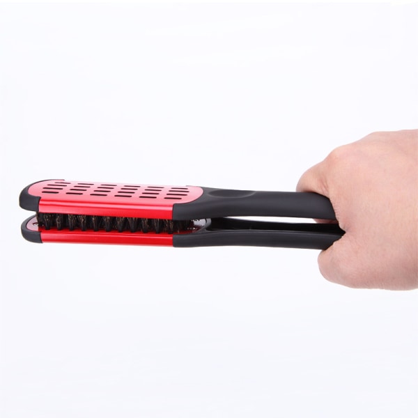 Red Hair Straightening Brush 1 pc Professional Hair Straightenin