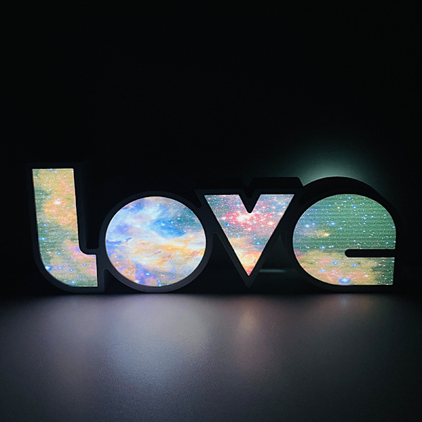 Kærlighedsbrev Model LED Natlys, Farverig Neon Skiltlys, USB/Batteridrevet, Perfekt til Hjemmedekoration/Soveværelse/Bar/Bryllup/Valentinsdag