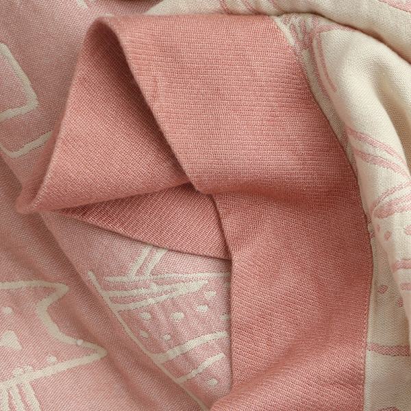 4 lager bambu bomull super mjuk Boho andningsbar sängfilt Gray 150*200cm