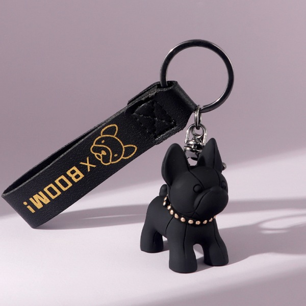 Skin-Friendly Decorative Anti-Lost Charm Keychain Adorable Frenc