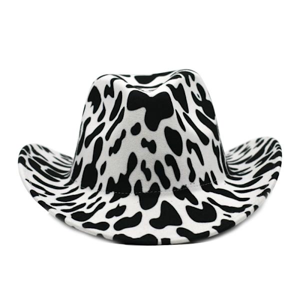 Tykt stof dobbeltsidet ko mønster cowboy top hat roll br