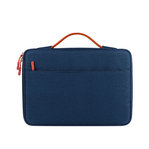 Enkel handhållen laptopväska för män och kvinnor, 13-15,6 tum - marinblå 15.6 inch