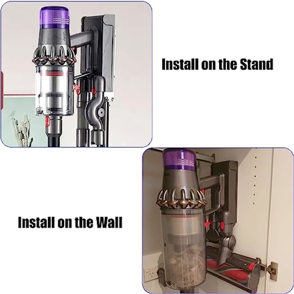 Kompatibel med Dyson V11 og V15, ABS plast veggmontert ladestasjon
