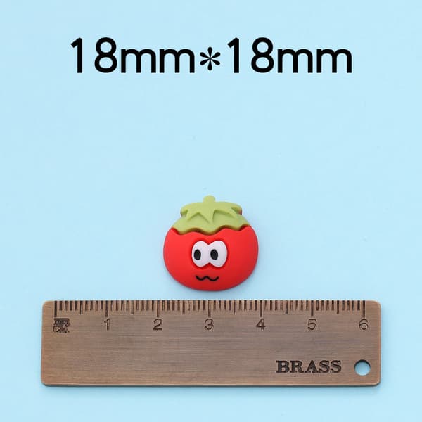 18 st Resin Kylskåpsmagneter Mini Söta Frukter och Grönsaker D