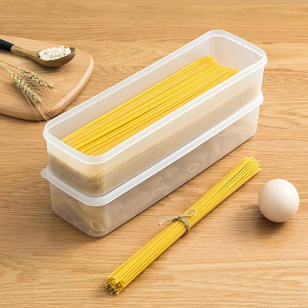 4-pack köksförvaring för spaghetti och pasta - Nudelbox med lock