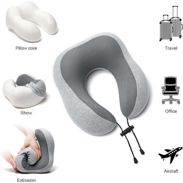 Rejsepude Memory Foam Nakkepude, Hudvenlig og Åndbar