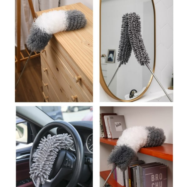 Mikrofiberförlängd Chenille Dammvippa Dammborste för Tak