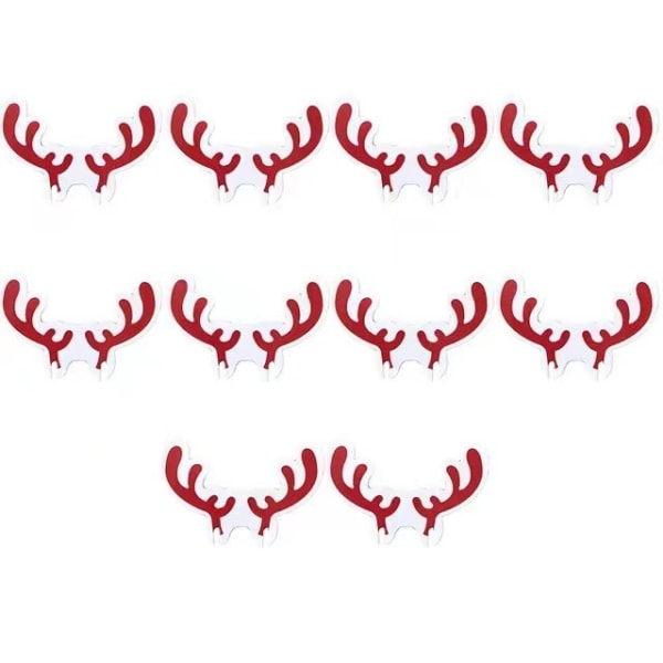 24 pakker julehat (hver pakke indeholder 10 kopper) vinglas kort Populær juledekoration Jule rød vinglas Elghorn kop kort 60*36cm