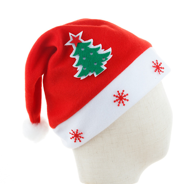1 st julgran juldekoration filt mönster hatt San
