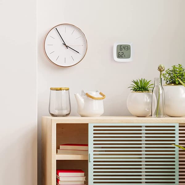 2-pak Mini Innendørs Digital Hygrometer Termometer, LCD-skjerm