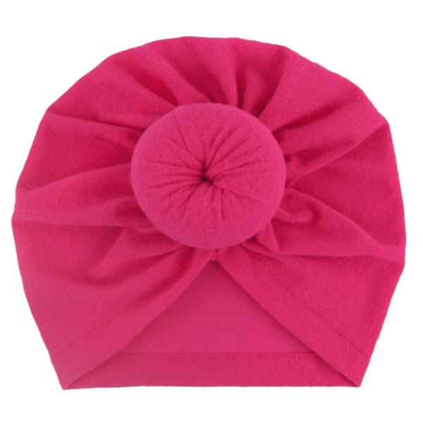 5 st baby turban nyfödda mössor rosett hattar söt elastisk barn