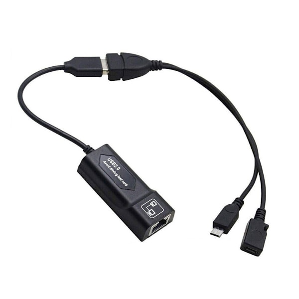 Ethernet LAN-adapter for AMAZON FIRE TV 3 eller STICK GEN 2 eller 2
