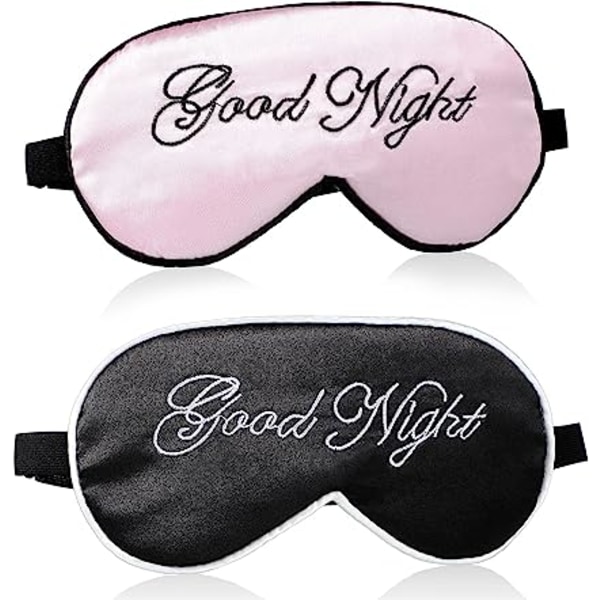 2 Pieces Silk Sleeping Eye Mask for Women and Men