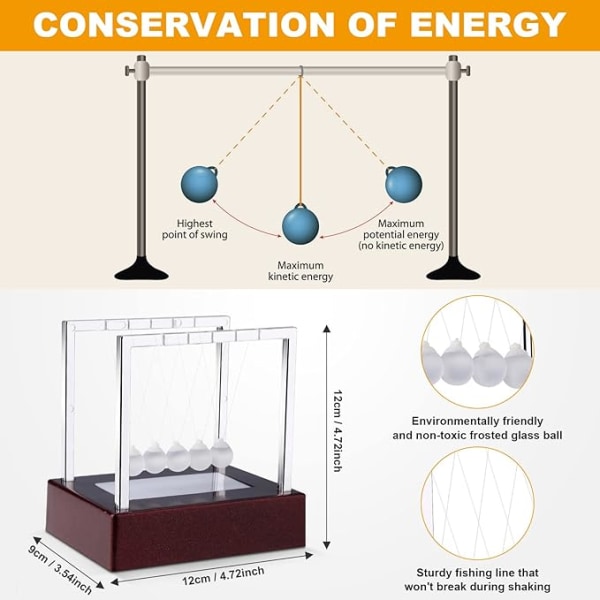 LED Newtons vagga, Newtons vagga balansboll LED lysande P