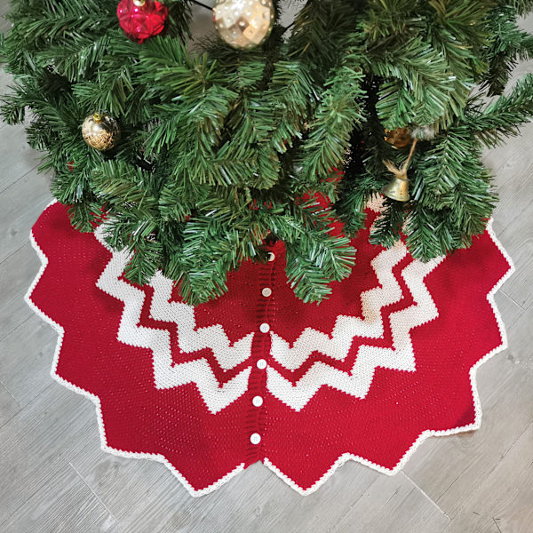 Jul kjol Jul dekoration föremål Jul matta stickad ac