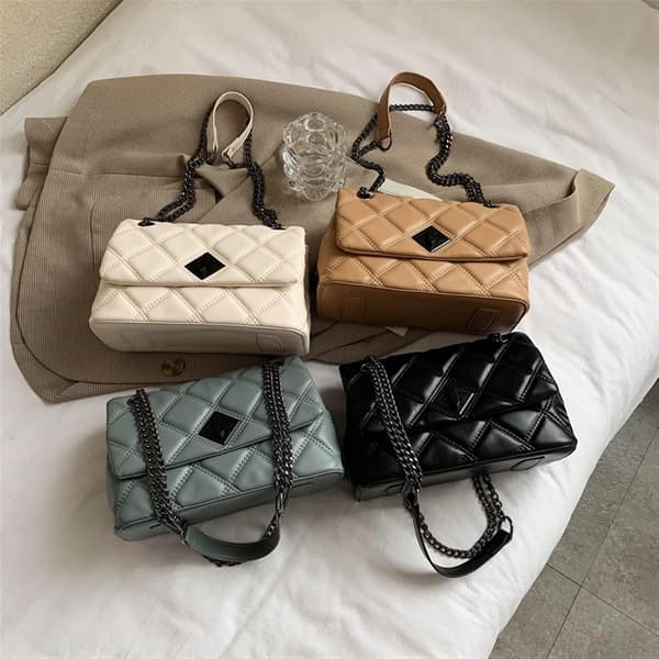 Kvinnors axelväska liten PU läder crossbody väskor för kvinnor T