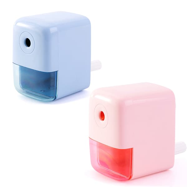 2 stk. rød blå Le Sharpener 133 (med håndsving, justerbar spids,