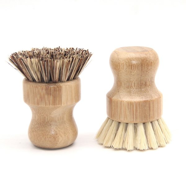 2 st bambu diskborste, miljövänlig diskborste, rengöringsmushr