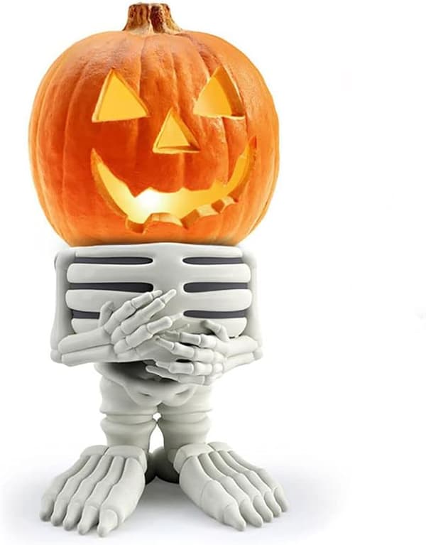 Halloween lysande pumparidder, Halloween pumparidder staty