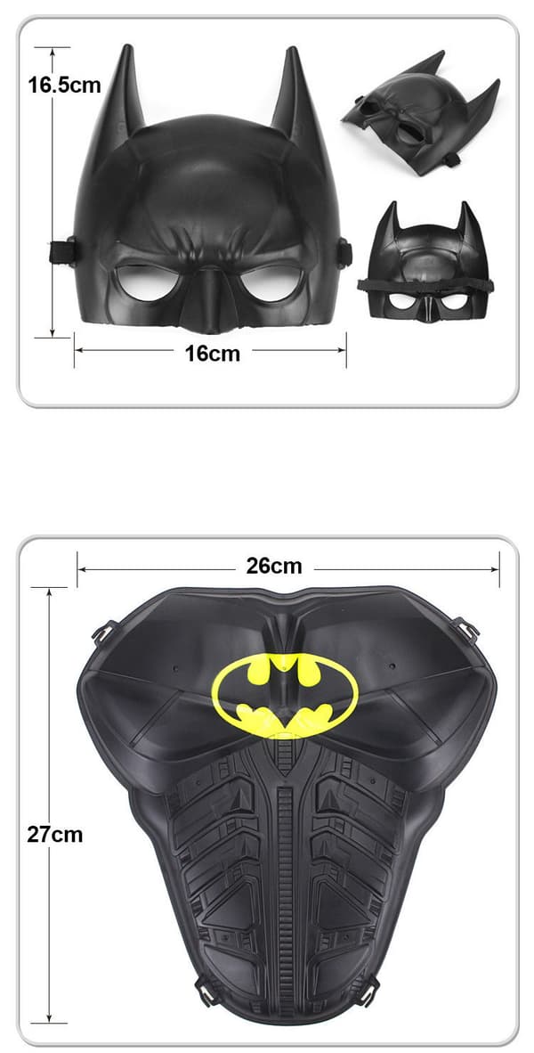 Børnenes dag Batman rustningslegetøj rustningssæt COS kostume dreng maske c