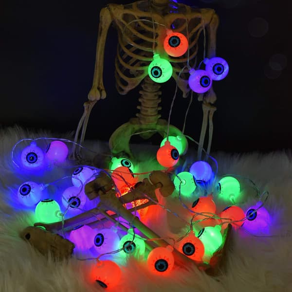 Halloween-valosarja, 13,1 jalkaa 30 LED-silmämunavaloa
